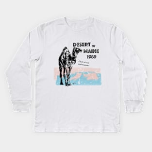 VINTAGE DESERT OF MAINE Kids Long Sleeve T-Shirt